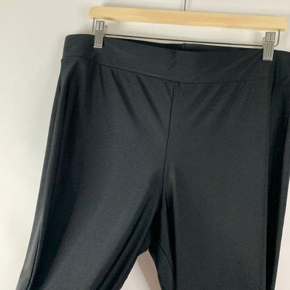 Torrid Platinum Liquid Black Mid Rise Nylon Stretch Ankle Leggings Plus Size 3X - Picture 6 of 11